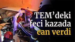 TEM'deki feci kazada can verdi